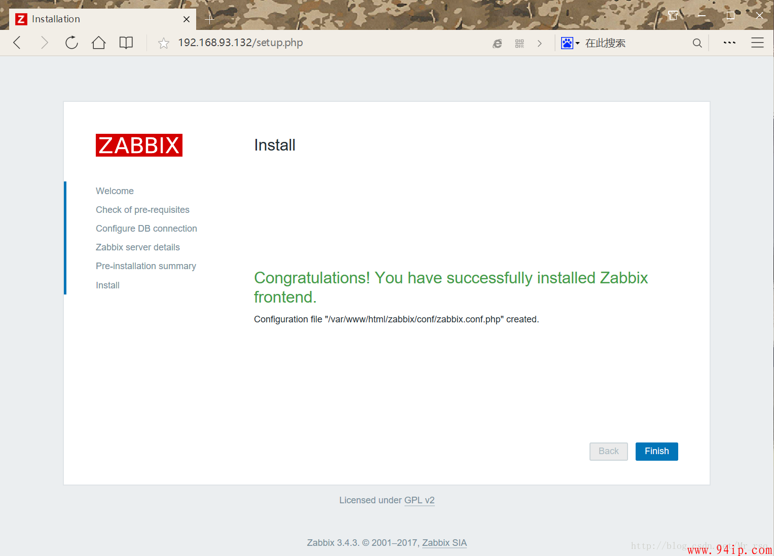 Centos 7下的 Zabbix3.4 安装步骤详解