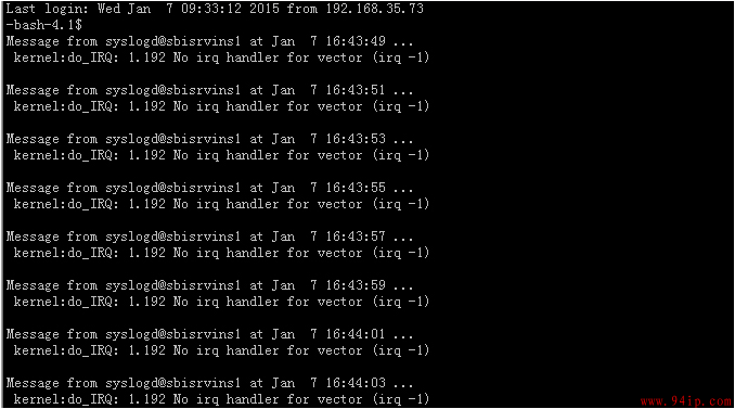 Redhat/CentOS 6.x系统下报错kernel:do_IRQ: x.x No irq handler for vector (irq -1)