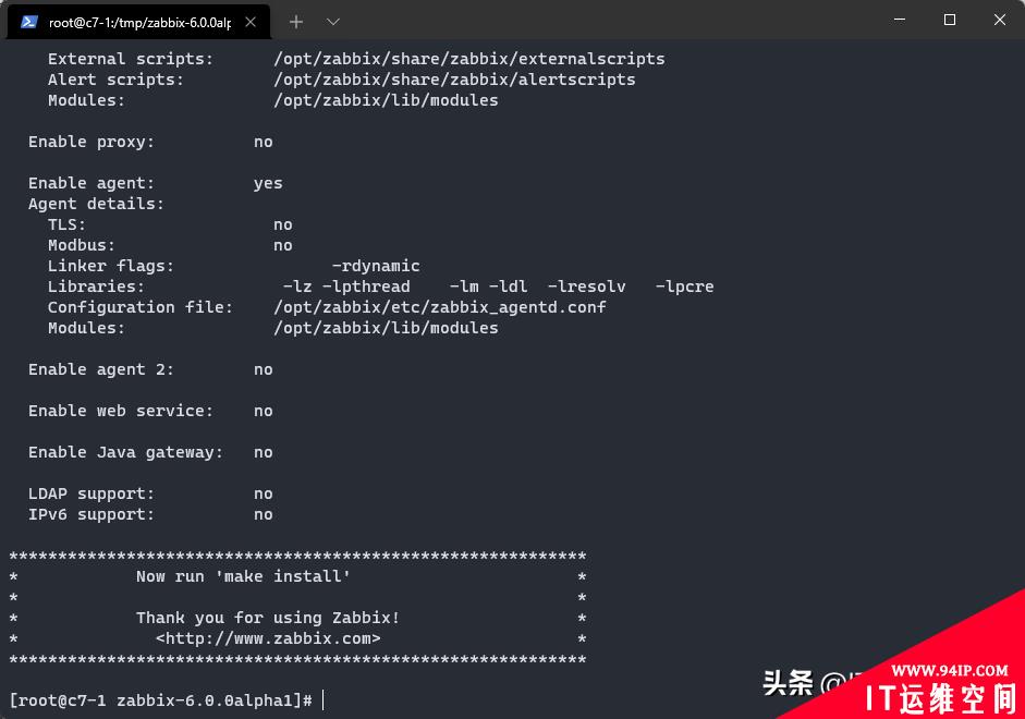 CentOS7源码编译安装Zabbix 6.0alpha1，一样也能正常使用