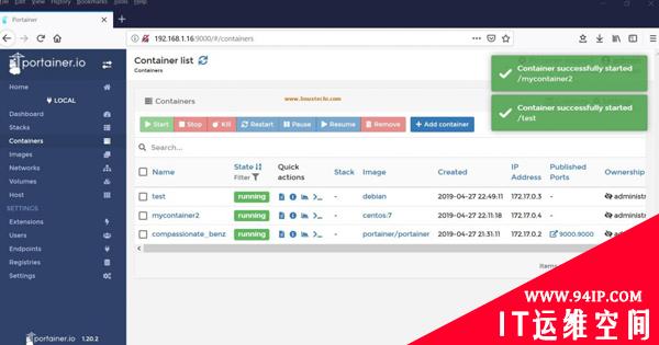用Portainer.io来监控和管理Docker容器（1）