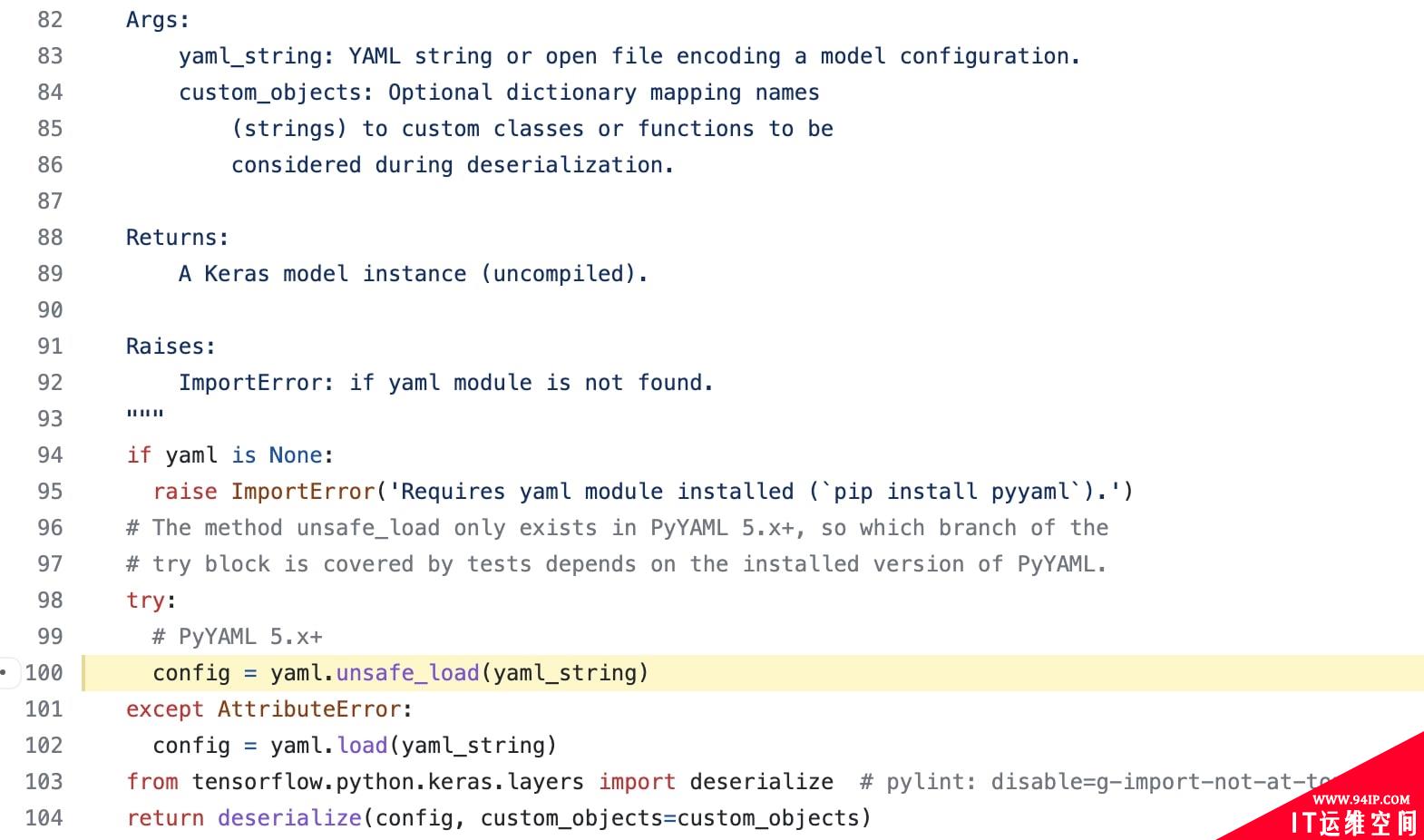 TensorFlow 因代码执行漏洞将弃用 YAML，推荐开发者改用 JSON