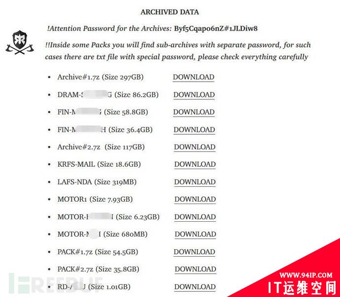 威刚拒绝支付赎金，Ragnar Locker转头公布700GB数据