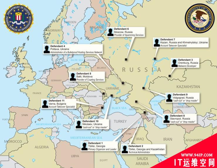 出来混迟早要还，FBI 通缉5名在逃黑客