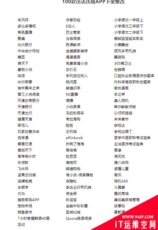 公安机关查处了100款违法采集个人信息的APP