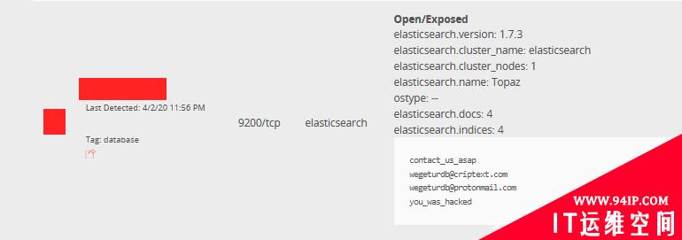又有15000多台Elasticsearch服务器遭到了攻击