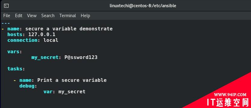 如何使用Ansible Vault保护敏感数据?