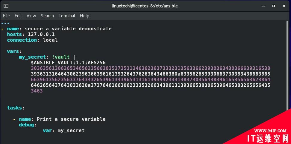 如何使用Ansible Vault保护敏感数据?