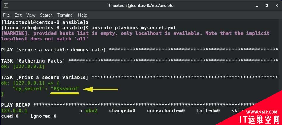 如何使用Ansible Vault保护敏感数据?