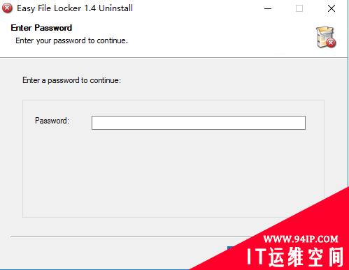 Easy File Locker(文件保护工具)  Windows实例中的Easy File Locker软件忘记密码而无法卸载的解决方法