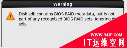 安装CentOS 6.6出现Disk sda contains BIOS RAID metadata  安装centos7的时候认不到硬盘