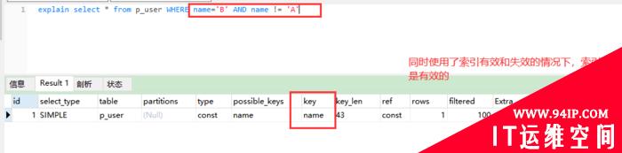 怎么判断MySQL中sql语句索引是否生效