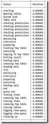 MySQL单条SQL语句性能评估