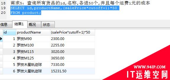 MySQL-SQL简单查询（单表）