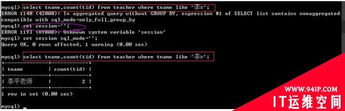MySQL 5.7.9版本sql_mode=only_full_group_by问题