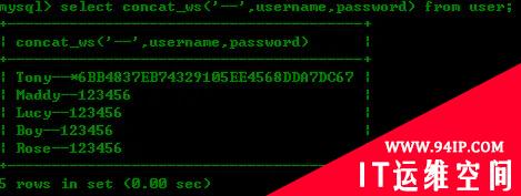 SQL注入常用的内置函数整理